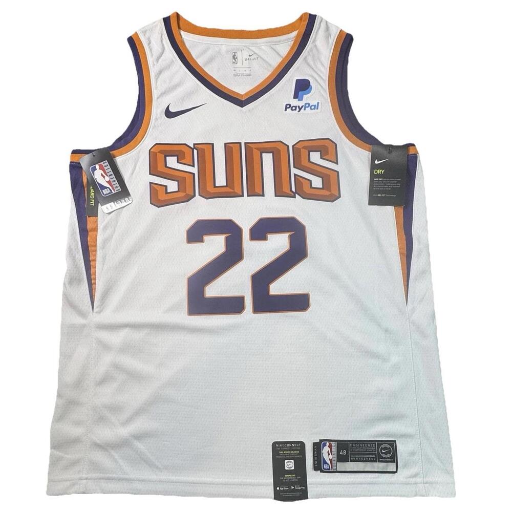 Signed Nike NBA Phoenix Suns Jersey DriFit White Size 48/Large Deandre Ayton NWT - Picture 2 of 13